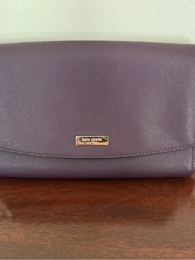 Kate Spade Laurel Way Greer Plum Crossbody or Gold Chain Handbag Purse